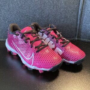 Nike Hyperdiamond 4 Keystone Girls Softball Cleats Shoes Size 3Y Pink/Black